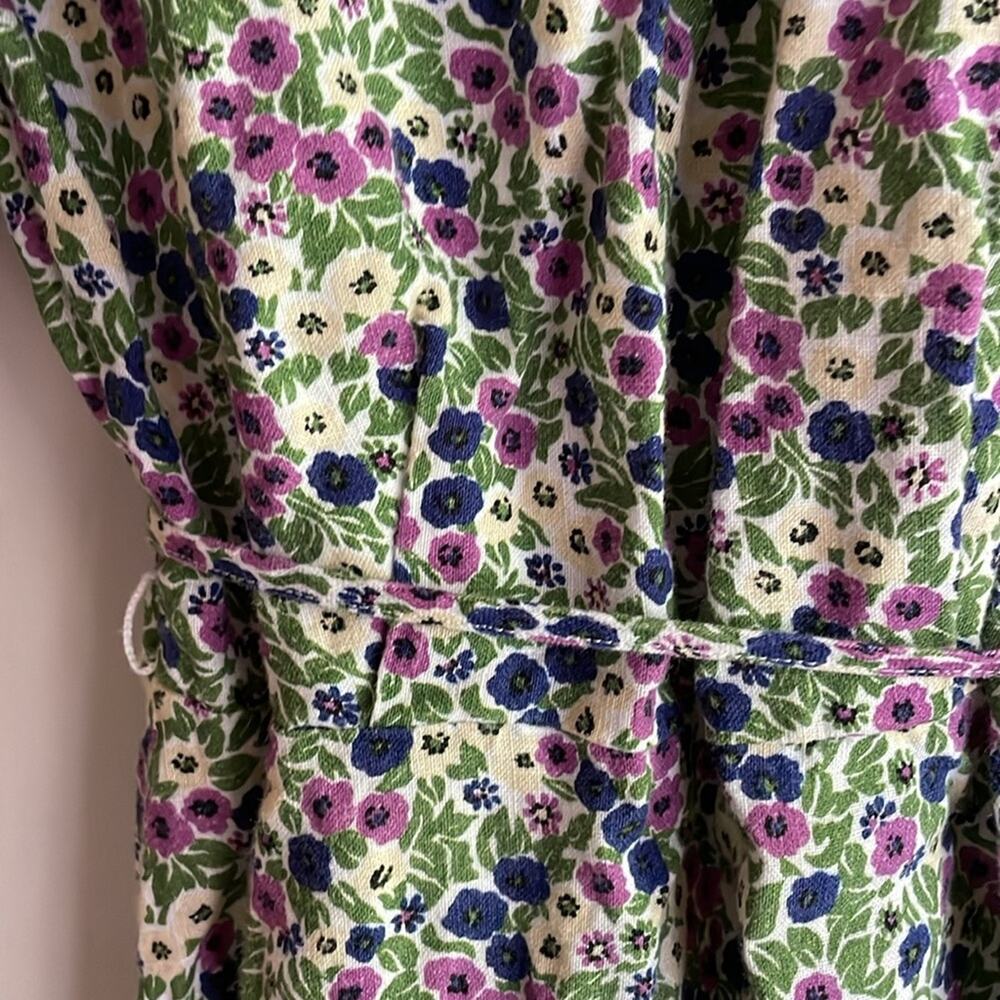 & Other Stories Puff Sleeve Floral Wrap Mini Dress - Picture 13 of 16